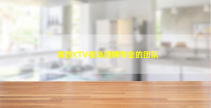 海西KTV夜场招聘专业的团队